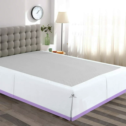 Lilac Dual Tone Bed Skirts