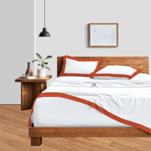 Orange Dual Tone Bed Sheet Sets