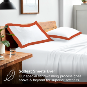 Orange Dual Tone Bed Sheet Sets