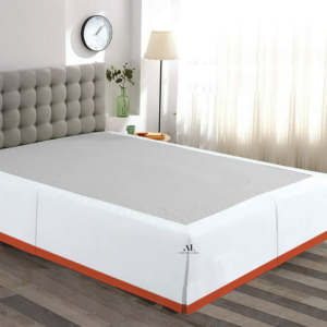 Orange Dual Tone Bed Skirts