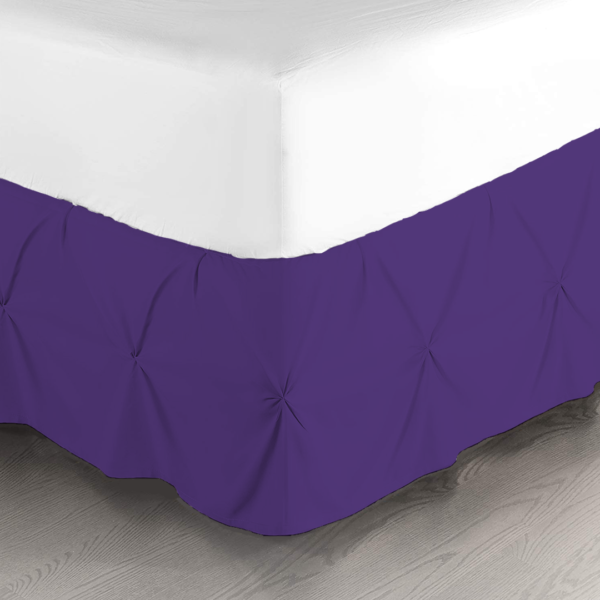 Purple Wrap Around Bed Skirts