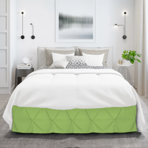 Sage Green Pinch Bed Skirts