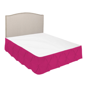 Hot Pink Pinch Bed Skirts