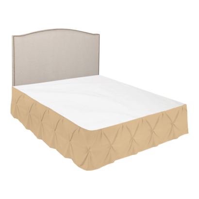 Ivory Pinch Bed Skirts