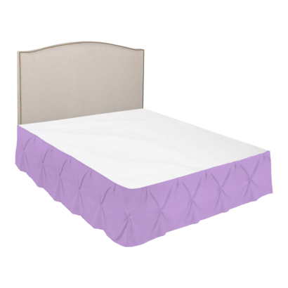 Lilac Pinch Bed Skirts