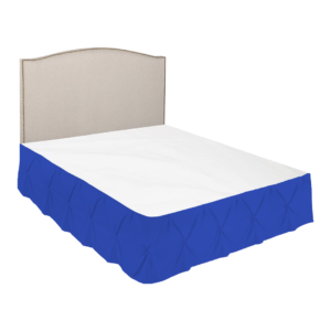 Royal Blue Pinch Bed Skirts