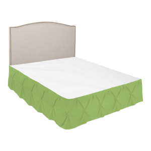 Sage Green Pinch Bed Skirts