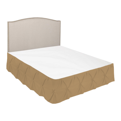 Taupe Pinch Bed Skirts