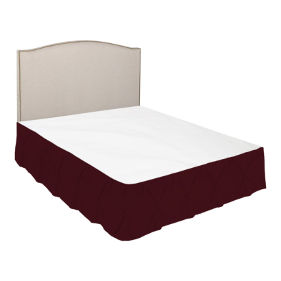 Wine Pinch Bed Skirts