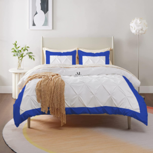 Royal Blue Dual Tone Pinch Duvet Covers