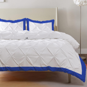 Royal Blue Dual Tone Pinch Duvet Covers