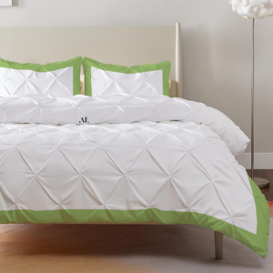 Sage Green Dual Tone Pinch Duvet Covers