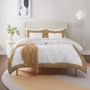 Taupe Dual Tone Pinch Duvet Covers