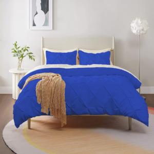 Royal Blue Pinch Duvet Cover