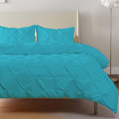 Turquoise Pinch Duvet Cover