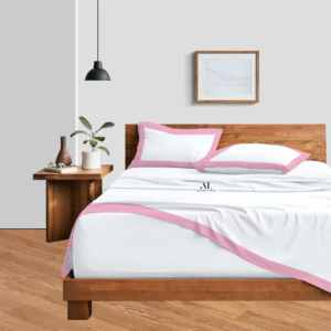 Pink Dual Tone Bed Sheet Sets