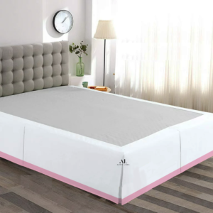 Pink Dual Tone Bed Skirts