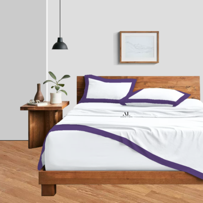 Purple Dual Tone Bed Sheet Sets