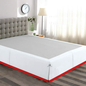 Red Dual Tone Bed Skirts