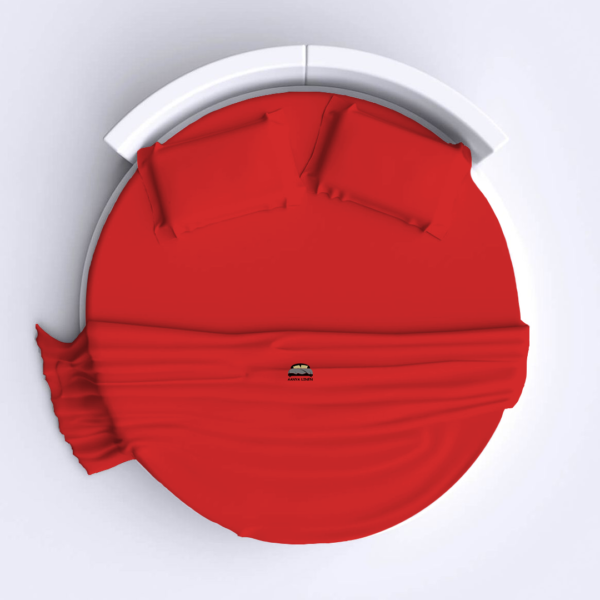 Red Round Bed Sheets