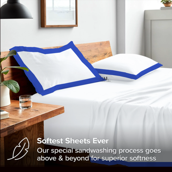 Royal Blue Dual Tone Bed Sheet Sets