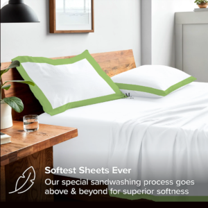 Sage Green Dual Tone Bed Sheet Sets