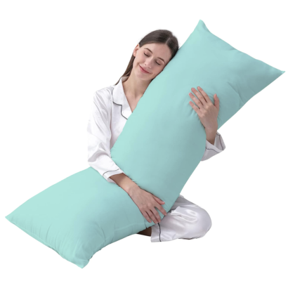 Aqua Blue Pregnancy Pillow Cover