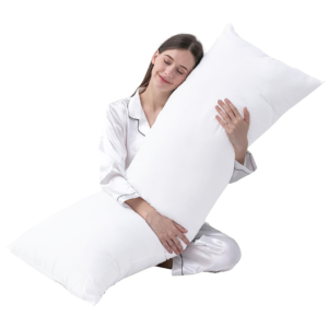 White Pregnancy Pillow Cover