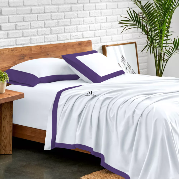 Purple Dual Tone Bed Sheets