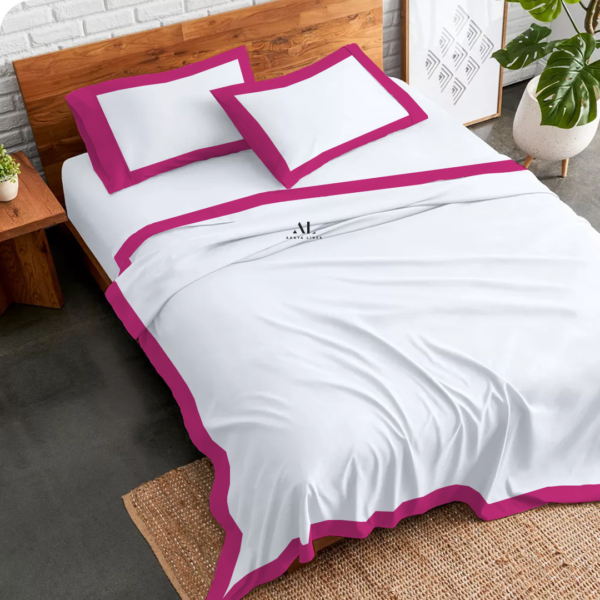 Hot Pink Dual Tone Bed Sheets