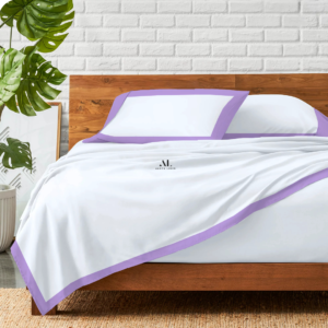 Lilac Dual Tone Bed Sheets