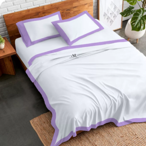 Lilac Dual Tone Bed Sheets