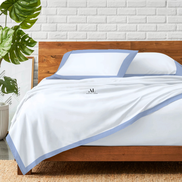 Light Blue Dual Tone Bed Sheets