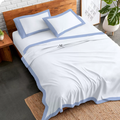 Light Blue Dual Tone Bed Sheets