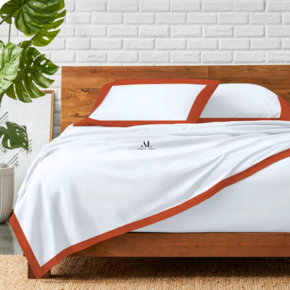 Orange Dual Tone Bed Sheets