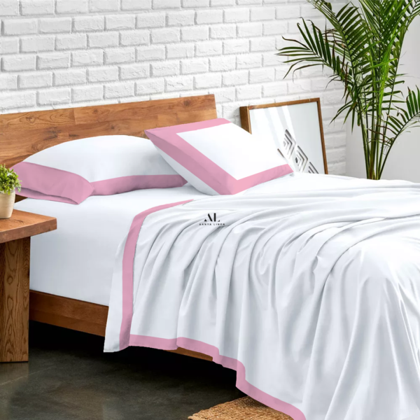 Pink Dual Tone Bed Sheets