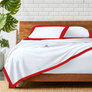 Red Dual Tone Bed Sheets