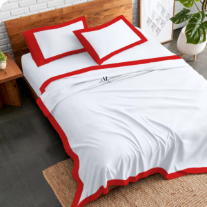 Red Dual Tone Bed Sheets