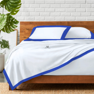 Royal Blue Dual Tone Bed Sheets