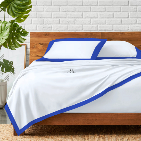 Royal Blue Dual Tone Bed Sheets