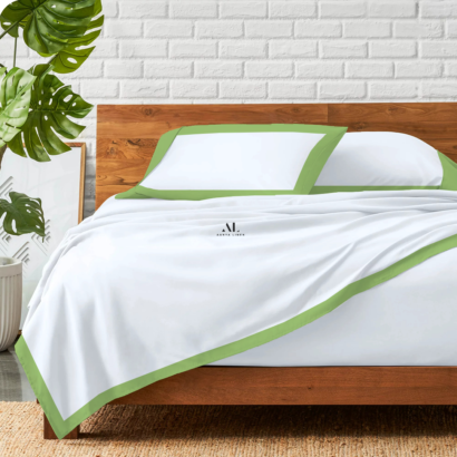 Sage Green Dual Tone Bed Sheets
