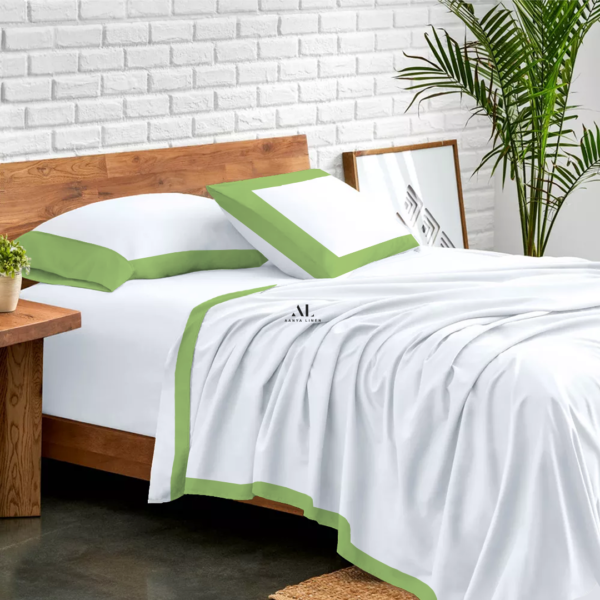 Sage Green Dual Tone Bed Sheets