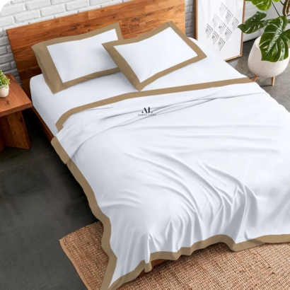 Taupe Dual Tone Bed Sheets