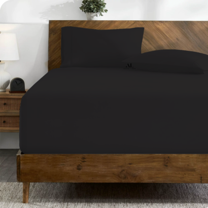 Black Fitted Bed Sheets