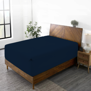 Navy Blue Fitted Bed Sheets