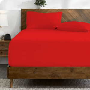 Red Fitted Bed Sheets