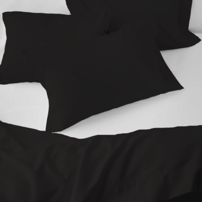 Black Bed Sheets with Four Pillow Covers
