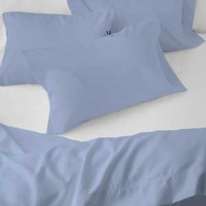 Light Blue Bed Sheets with Four Pillow Covers
