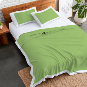 Sage Green and White Dual Tone Bed Sheets