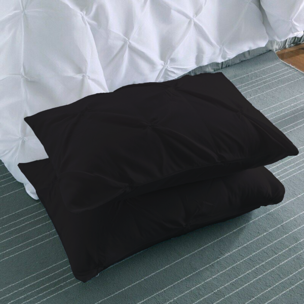 Black Pinch Pillow Covers